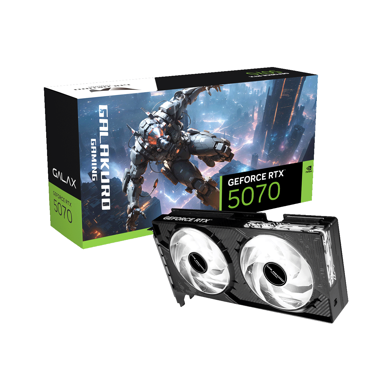 玄人志向　NVIDIA GeForce RTX5070 GDDR7 12GBメモリ搭載