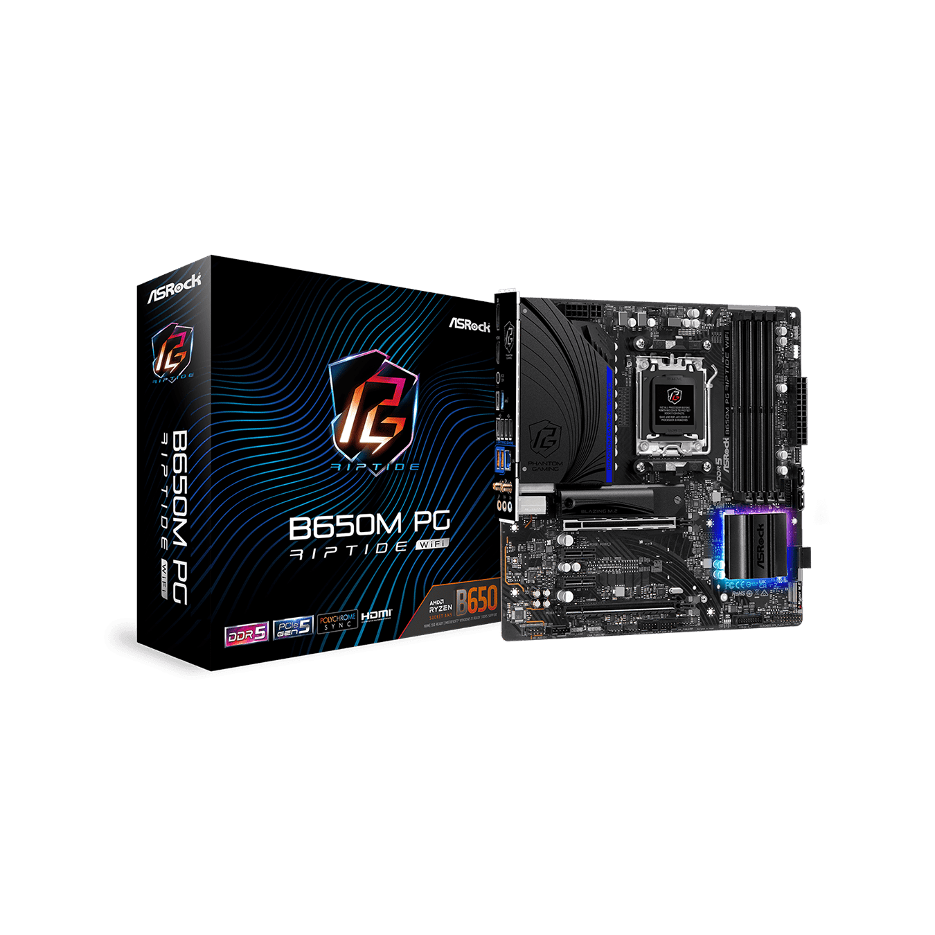 【在庫限り】ASRock(アスロック) Socket AM5 AMD B650 Micro ATX マザーボード B650M PG Riptide WiFi