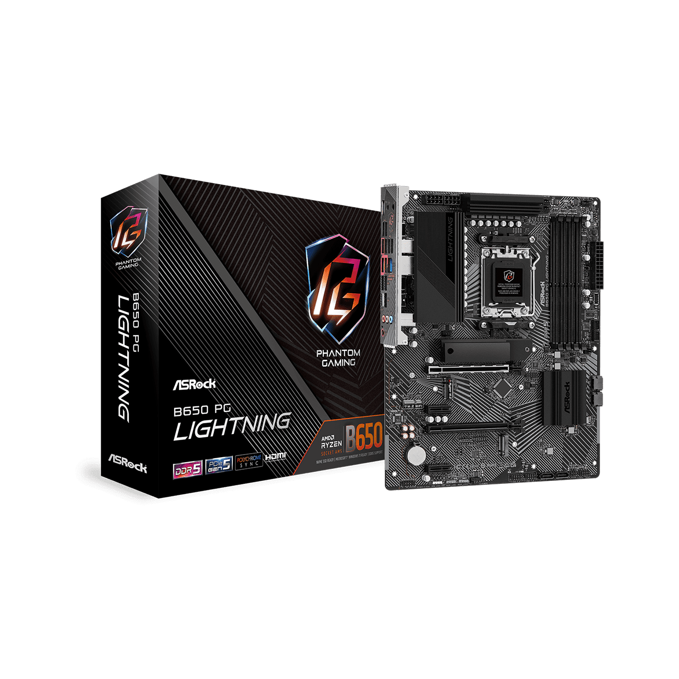 【在庫限り】ASRock(アスロック) Socket AM5 AMD B650 ATX マザーボード B650 PG Lightning